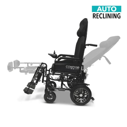 X-9 Remote Controlled Electric Wheelchair, Automatic Reclining Backrest & Lifting Leg Rests - Image 3