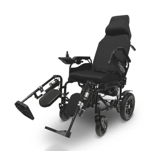 X-9 Remote Controlled Electric Wheelchair, Automatic Reclining Backrest & Lifting Leg Rests - Image 4