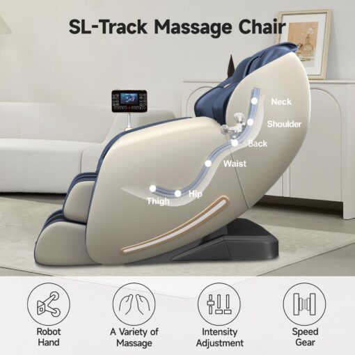 Favor-03 Massage Chair Blue - Image 4