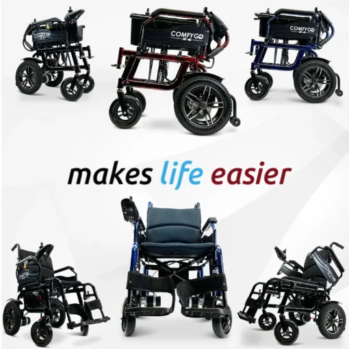 X-6 ComfyGO Lightweight Electric Wheelchair - Image 6