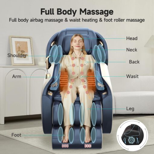 Favor-03 Massage Chair Blue - Image 5