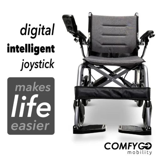 X-7 ComfyGO Lightweight Foldable Electric Wheelchair for Travel - Image 8