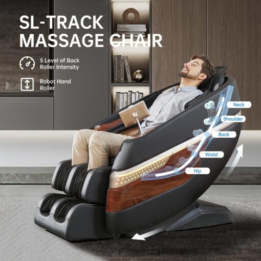 Favor-04 Massage Chair Black - Image 7