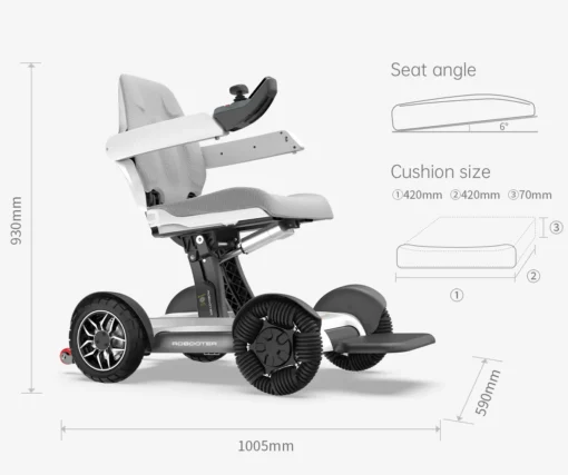 Robooter X40 Folding Power Wheelchair - Image 8